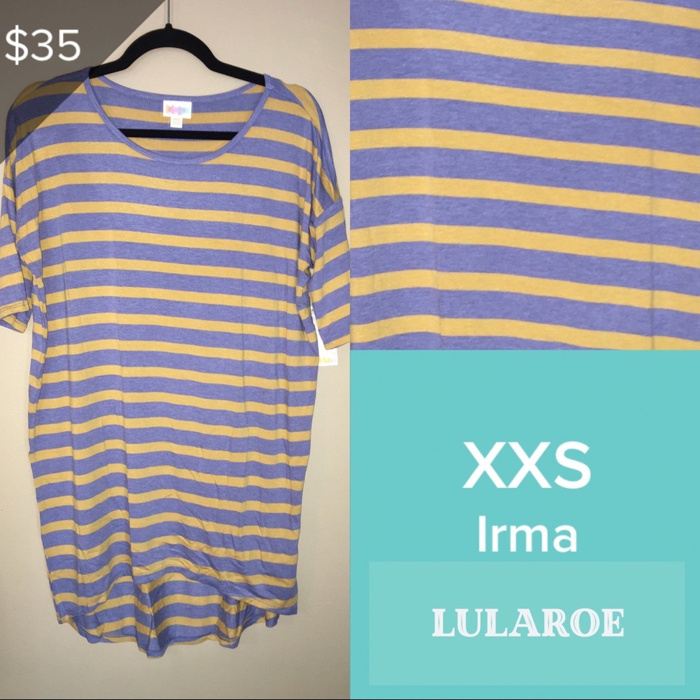 Lularoe XXS Irma Striped NWT